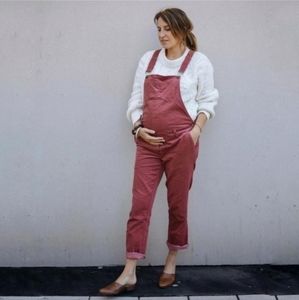 Hatch Maternity Corduroy Overalls